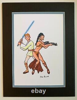 ARCHIE as LUKE, VERONICA as PRINCESS LEIA Org. Art DAN PARENT Signed. STAR WARS