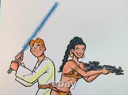 ARCHIE as LUKE, VERONICA as PRINCESS LEIA Org. Art DAN PARENT Signed. STAR WARS