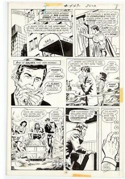 Action Comics #449 Page 8 (DC, 1975) Original Art Curt Swan SM In Costume SIGNED