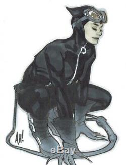 Adam Hughes Original Art Catwoman Pinup Sketch