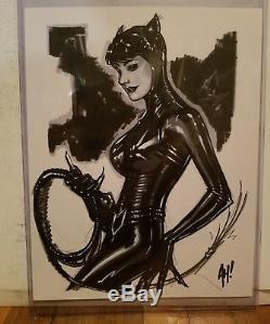 Adam Hughes Original Art. Catwoman commision, drawing, sketch