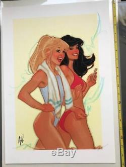 Adam Hughes Original Cover Art Betty Veronica Sketch Mignola Jim Lee Mcfarlane