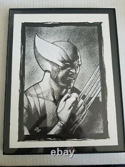 Adi Granov Original Art Painted Sketch Wolverine Artwork X-Men Framed