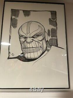 Adi Granov Original Art Sketch Thanos Artwork