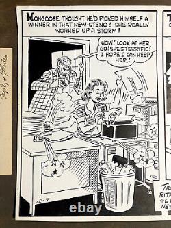 Al Fagaly + Harry Shorten? SIGNED Original There Oughta Be a Law 1960 Comic Art