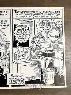 Al Fagaly + Harry Shorten? SIGNED Original There Oughta Be a Law 1960 Comic Art