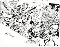 Alan Davis 2001 Avengers Dps Art-cap, Thor, Iron Man, Hulk, Vision-free Shipping