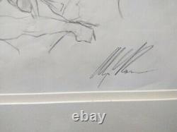 Alex Ross Original Art Sketch Superman Captain America SIGNED
