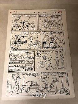 Alf #13 original comic art LAST PAGE alien life form ROBOT MELBOT tv show 1989