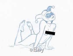 All 5 Harley Quinn NUDE Convention Sketches by Animator Art Drawing
