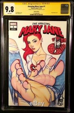 Amazing Mary Jane #1 Cgc Ss 9.8 Original Art Sketch Spiderman Feet Venom Carnage