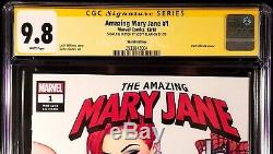 Amazing Mary Jane #1 Cgc Ss 9.8 Original Art Sketch Spiderman Feet Venom Carnage