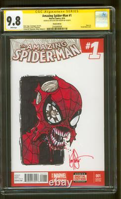 Amazing Spider Man 1 CGC 9.8 SS Haeser Original art Marvel Zombies Sketch