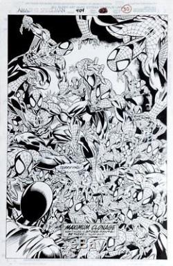 Amazing Spider-Man #404 p. 30 Mark Bagley Original Comic Book Art OA 1995 Splash