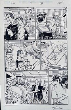 Amazing Spider-Man Issue 7 Page 5 Original Art John Romita JR. Scott Hanna Inks