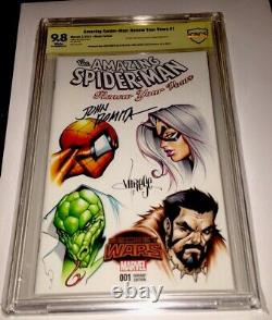 Amazing Spider-man 1 9.8 Ss Cbcs Original Art John Romita Sr & Jose Varese