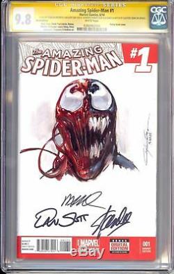 Amazing Spider-man #1 Sketch Edition Original Artwork Stan Lee Clayton Crain Nm