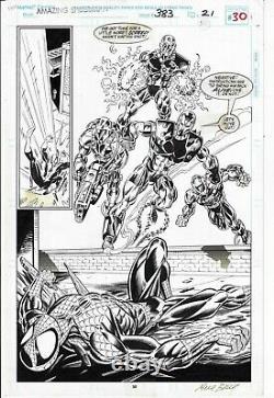 Amazing Spider-man # 383 Splash Page 21 Mark Bagley 1993 Marvel