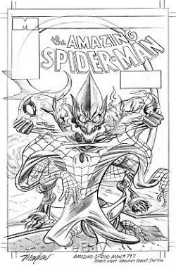 Amazing Spider-man #797 Mayhew Variant Original Sketch Art Red Goblin Only One