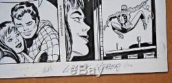 Amazing Spider-man Daily Strip Orig Art Stan Lee Signed By Larry Lieber 5-21-99