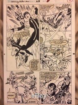 Amazing Spiderman 358 Original Art Mark Bagley Punisher Moon Knight Nova