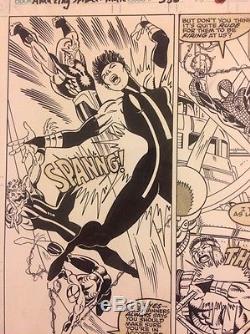 Amazing Spiderman 358 Original Art Mark Bagley Punisher Moon Knight Nova