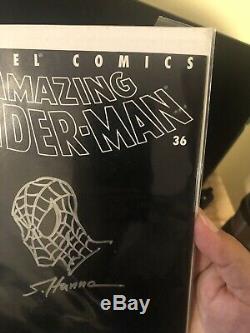 Amazing Spiderman 36 911 Tribute Issue Signed Sketched Original Art Cover
