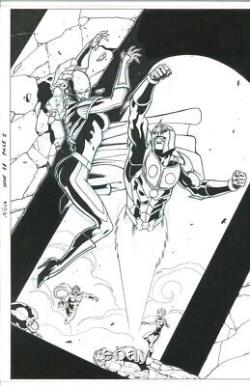 Andrea Di Vito ORIGINAL COMIC ART Nova 28 Splash Page 1 L@@K