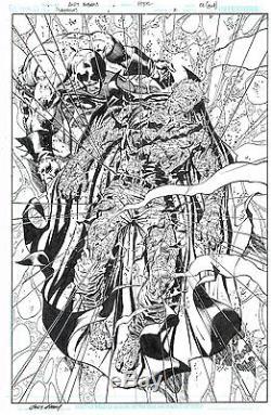 Andy Kubert original art for Flashpoint #2 inked by Sandra Hope for DC comics
