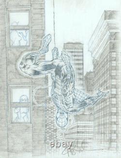 Angel Medina Signed Original Marvel Comic Art Sketch The Amazing Spider-Man