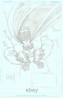 Anthony Marques Batman Audio Adventures #1 Original Art Prelim Title Splash Page