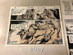 Anthro #5 original art PG #13,14 BATTLES MEDICINE MAN 1969 HOWIE POST DC caveman