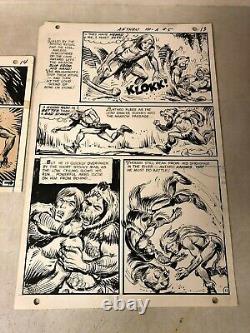 Anthro #5 original art PG #13,14 BATTLES MEDICINE MAN 1969 HOWIE POST DC caveman