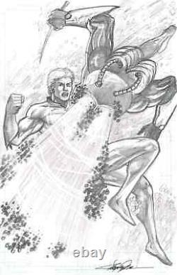 Aquaman vs. Black Manta Original Comic Art by Jay Taylor