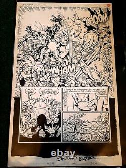 Archie Sonic The Hedgehog Original Comic Art #133 Page 12 Steven Butler Signed