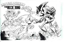 Archie Sonic the Hedgehog Commission Metal Chaos Original Art