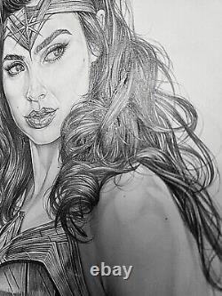 Armando Huerta-wonder Woman Original 13×19 Art