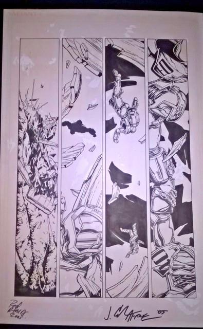 Armorines #3 Page 1 1994 Original Art Jim Calafiore & Rod Ramos Valiant Comics