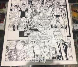 Art Thibert X-Men #12 Pg. 28 3/4 Splash Page Original Art Wolverine Rogue Gambit