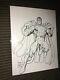 Arthur Adams Original Art Sketch Drawing Ultraman Evil Superman Csa Crime Art