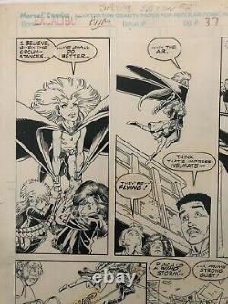 Arthur Adams original comic art Excalibur Mojo Mayhem page 37