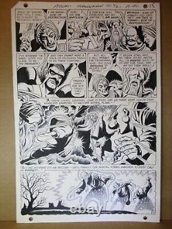 Atom & Hawkman 42 ORIGINAL PAGE ART Dick Dillin 1968 DC Comics Pencil/Ink Bondag