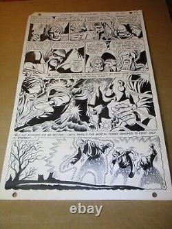 Atom & Hawkman 42 ORIGINAL PAGE ART Dick Dillin 1968 DC Comics Pencil/Ink Bondag