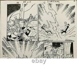 Avengers Assemble #3 pg 8 Original Comic Art Lim & Hanna Art- Thor & Odin