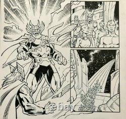 Avengers Assemble #3 pg 8 Original Comic Art Lim & Hanna Art- Thor & Odin