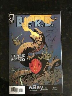 B. P. R. D. Original Art Guy Davis Signed Half Splash Plague of Frogs