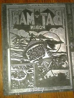 BATMAN Comic book printing plate