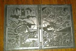 BATMAN Comic book printing plate