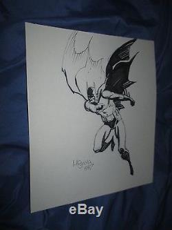 BATMAN DARK KNIGHT Original Art Page by Mike Mignola (HELLBOY/BPRD/MOVIE)