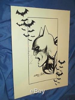 BATMAN/DARK KNIGHT Original Art Sketch by Neal Adams